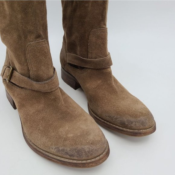 Guess by Marciano Suede Leather Riding Boots - Picture 2 of 11